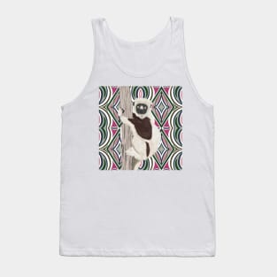 Sifika Lemur Portrait | Lemur Lover Gift Idea Tank Top